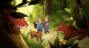 Kadr z filmu „Najlepsze urodziny królika Karola” (reż. Michael Ekblad, Niemcy, Holandia, Szwecja 2021, dystrybucja: Kino Dzieci)